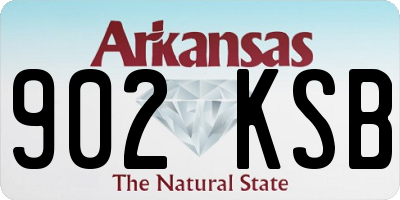 AR license plate 902KSB