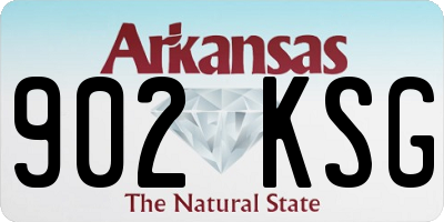 AR license plate 902KSG