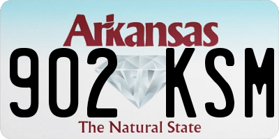 AR license plate 902KSM