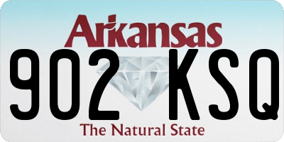 AR license plate 902KSQ