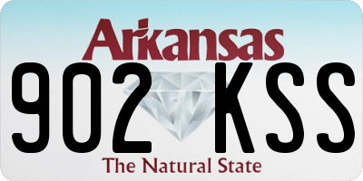 AR license plate 902KSS