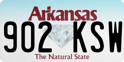 AR license plate 902KSW