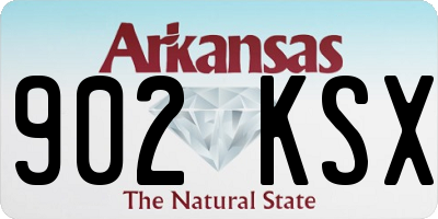 AR license plate 902KSX