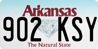 AR license plate 902KSY