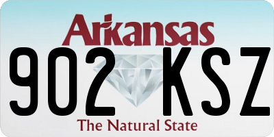 AR license plate 902KSZ