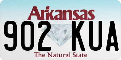AR license plate 902KUA