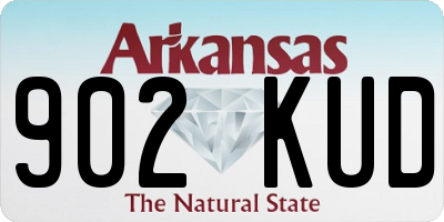 AR license plate 902KUD
