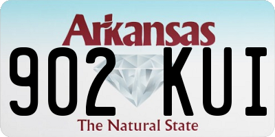 AR license plate 902KUI