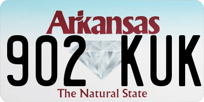 AR license plate 902KUK