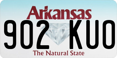 AR license plate 902KUO