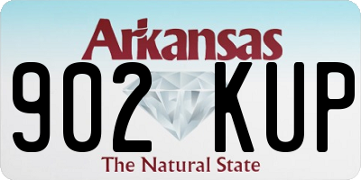 AR license plate 902KUP