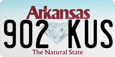 AR license plate 902KUS