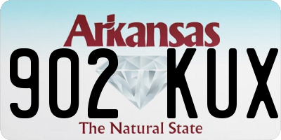 AR license plate 902KUX