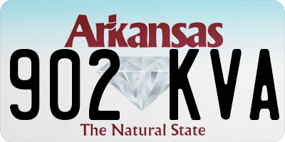 AR license plate 902KVA