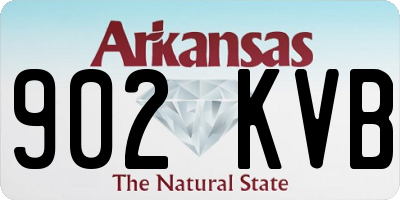 AR license plate 902KVB