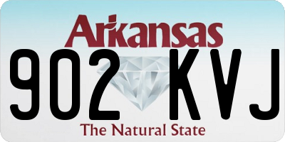 AR license plate 902KVJ