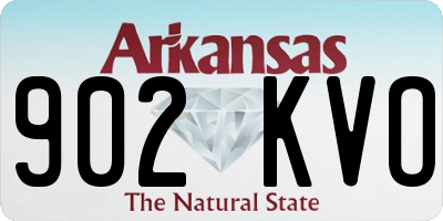 AR license plate 902KVO