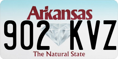 AR license plate 902KVZ