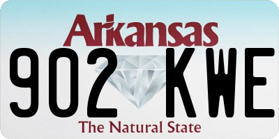 AR license plate 902KWE