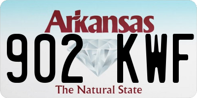 AR license plate 902KWF