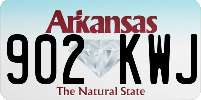 AR license plate 902KWJ
