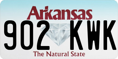 AR license plate 902KWK
