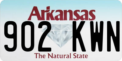 AR license plate 902KWN