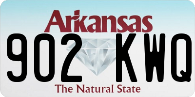AR license plate 902KWQ