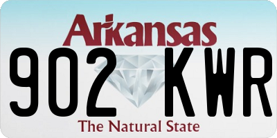 AR license plate 902KWR