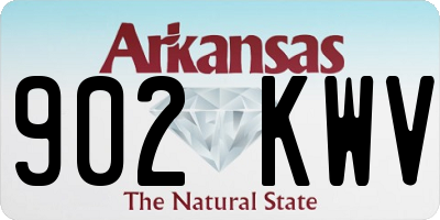 AR license plate 902KWV