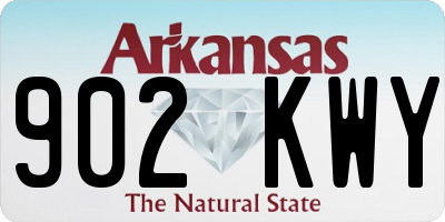 AR license plate 902KWY