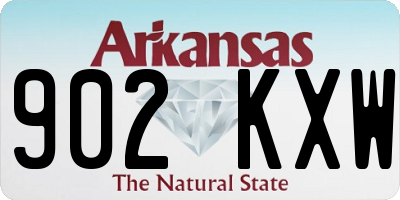 AR license plate 902KXW