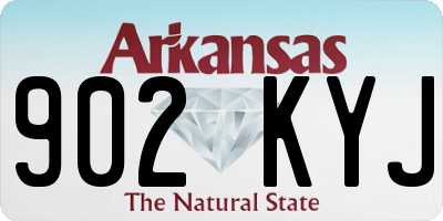 AR license plate 902KYJ