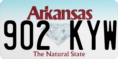 AR license plate 902KYW