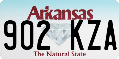 AR license plate 902KZA