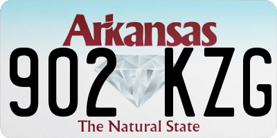 AR license plate 902KZG