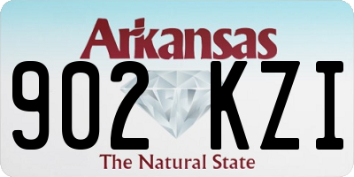 AR license plate 902KZI