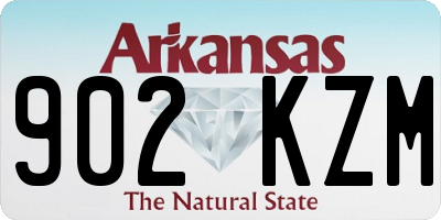 AR license plate 902KZM