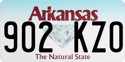 AR license plate 902KZO