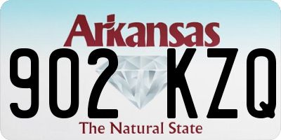 AR license plate 902KZQ