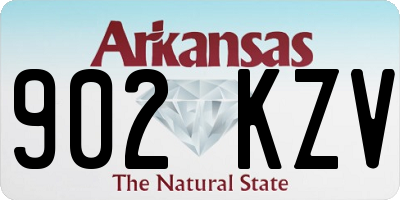 AR license plate 902KZV