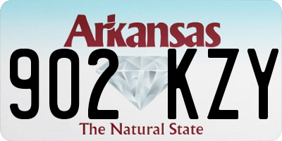 AR license plate 902KZY