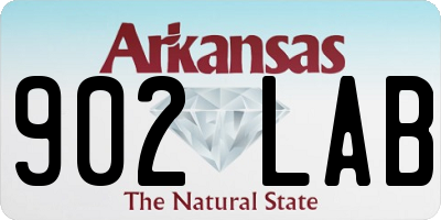 AR license plate 902LAB