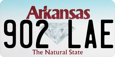 AR license plate 902LAE