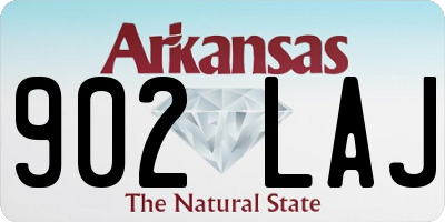 AR license plate 902LAJ