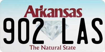 AR license plate 902LAS