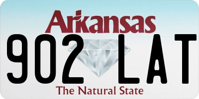 AR license plate 902LAT