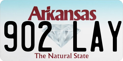 AR license plate 902LAY