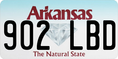 AR license plate 902LBD