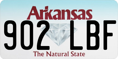 AR license plate 902LBF